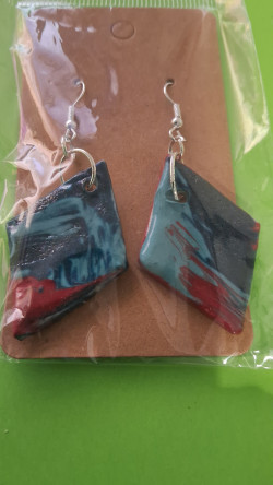 Boucles d'oreilles losange...