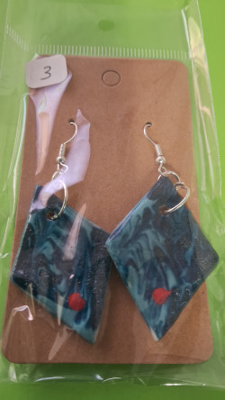 Boucles d'oreilles losange...