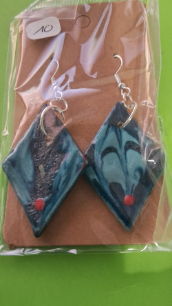 Boucles d'oreilles losange...