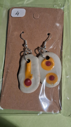 Boucles d'oreilles blanc...