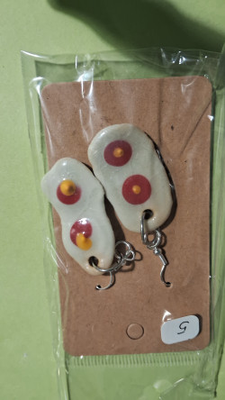 Boucles d'oreilles blanc...