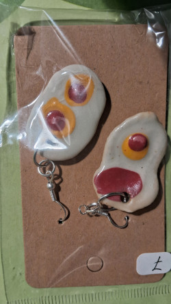 Boucles d'oreilles blanc...